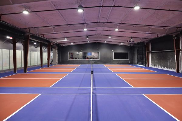 Indoor Pickleball Court Construction by Aguilar Athletics